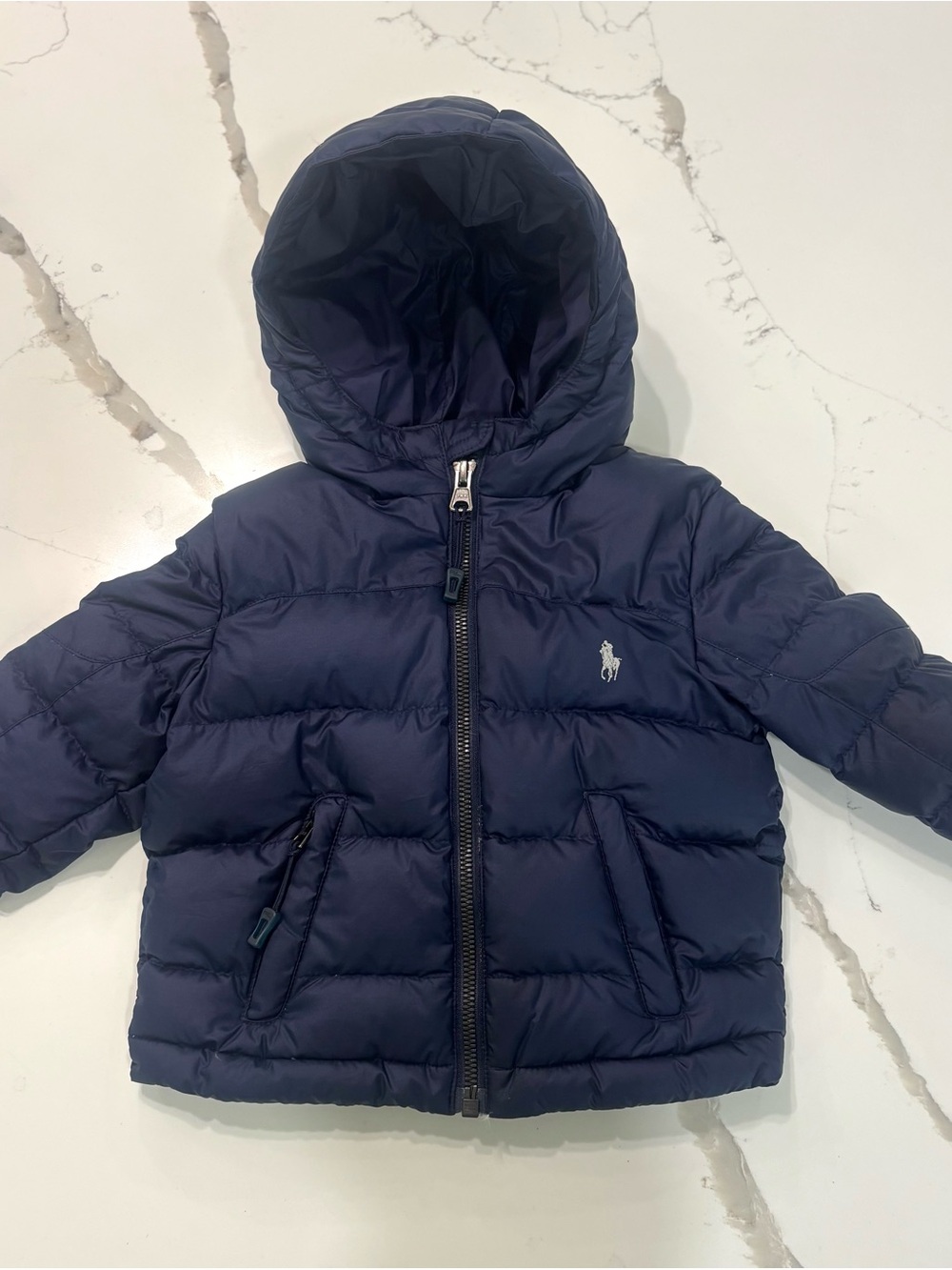 Polo Ralph Lauren Navy Puffer Coat 12M